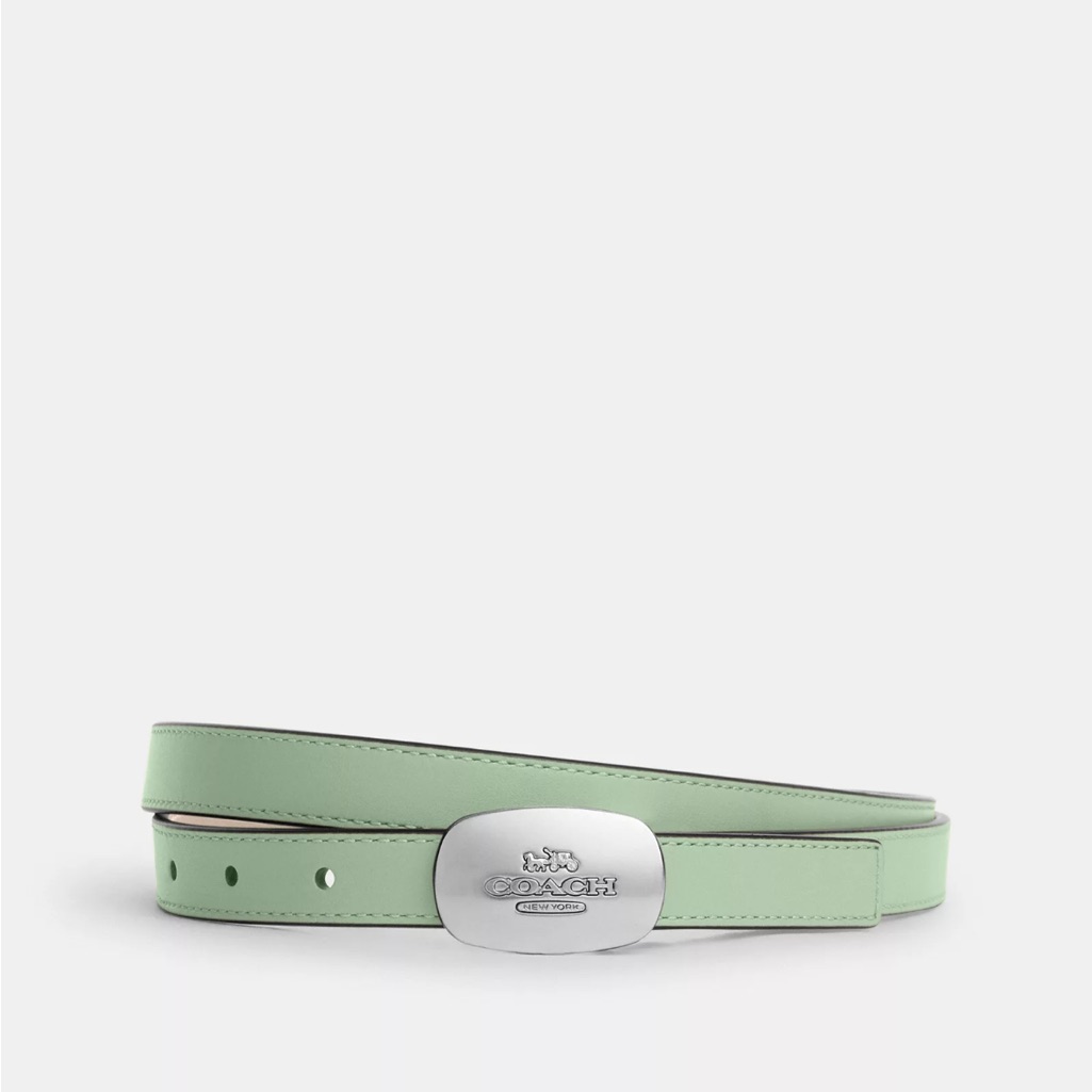 Coach Signature Buckle Cut To Size Reversible Eliza Belt, 18 Mm Cp366 Nwt